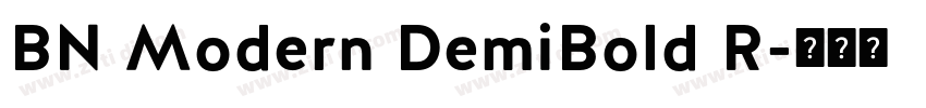 BN Modern DemiBold R字体转换